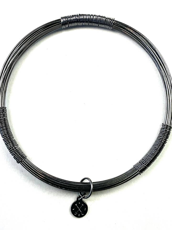 BR-Bundled Wires Hematite Bangle Bracelet for wholesale by Lost & Found Trading