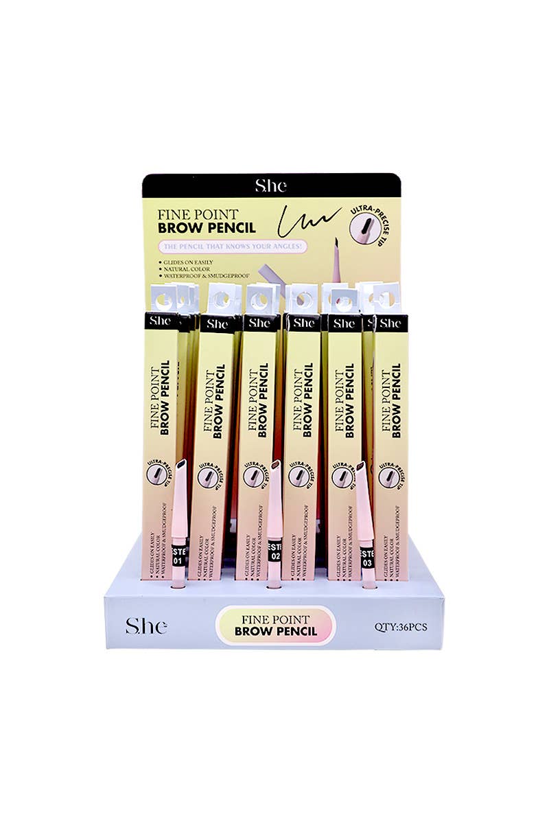 PINEAPPLE Beauty - Vente Crayons à sourcils/de remplissage - SHE BP1057 Crayon à Sourcils Pointe Fine - 36 pcs1