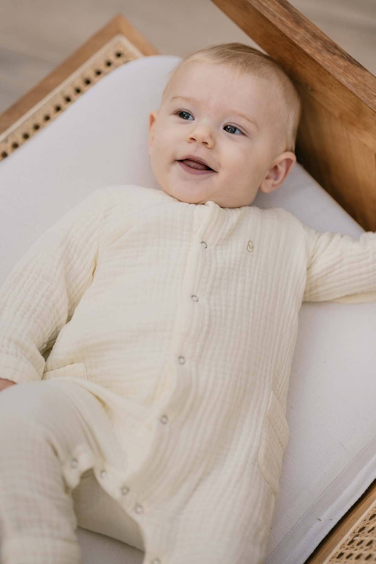 You&Milk - Wholesale Jumpsuit - Baby - Bohémilk baby romper 100% organic cotton gauze (milk or terracotta)