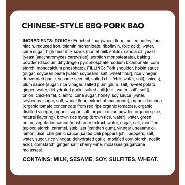 Wow Bao - Wholesale Food/Beverage Label - Wow Bao Chinese-Style BBQ Pork Bao5
