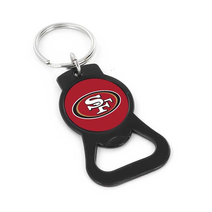 Aminco USA - Wholesale Keychain - Unisex - NFL San Francisco 49ers Bottle Opener Keychain, Black1