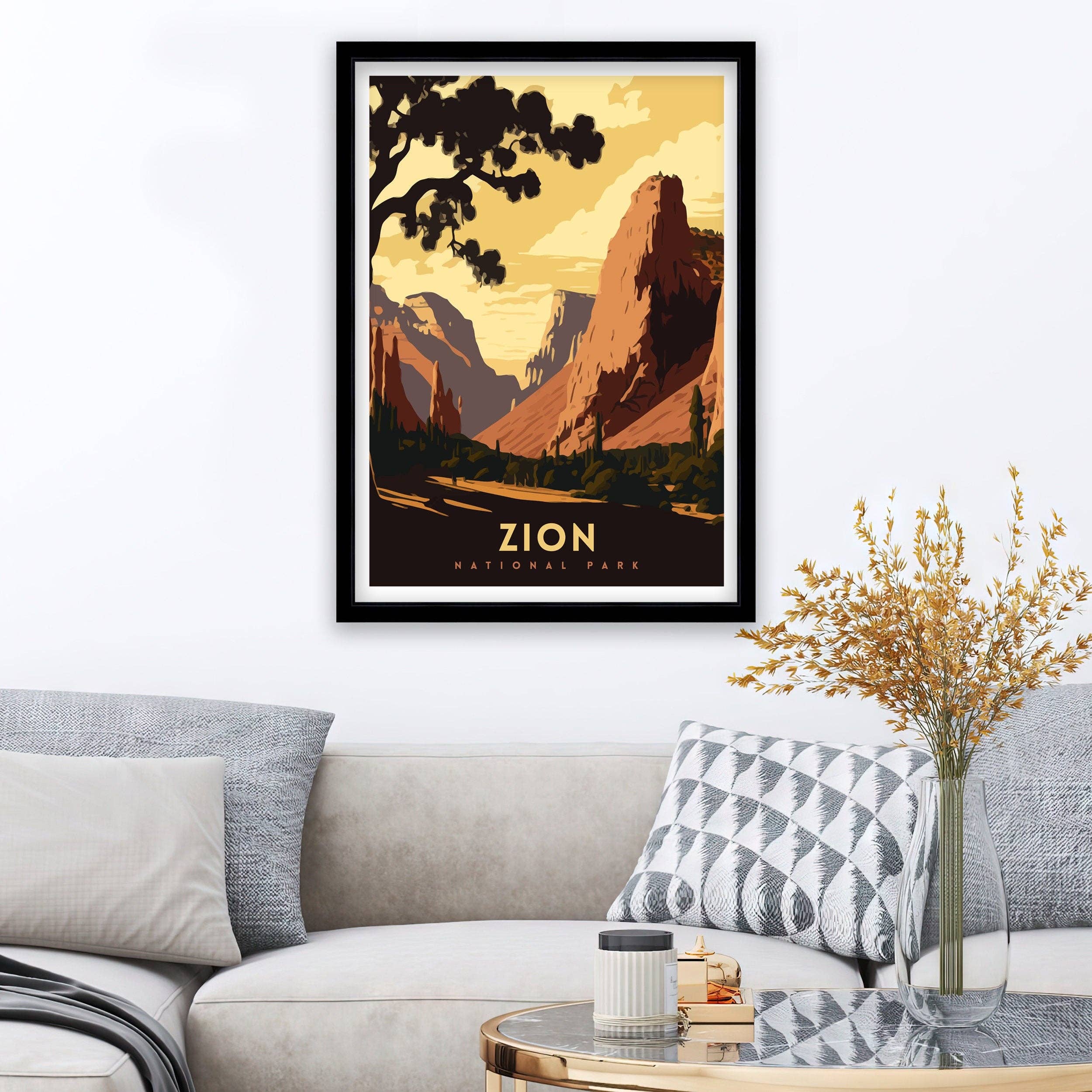 InkNPrintz – wholesale Poster – Zion National Park Art Poster4