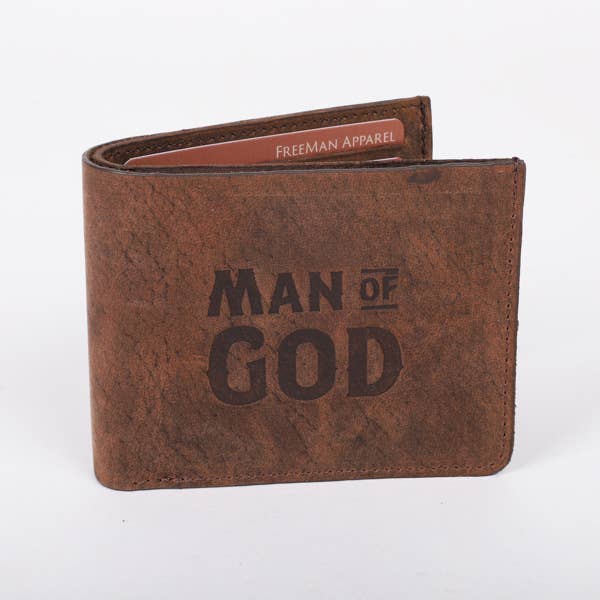 Swanson Christian Products - Wholesale Wallet - Men's - Men's Wallet - Leather - Man of God1