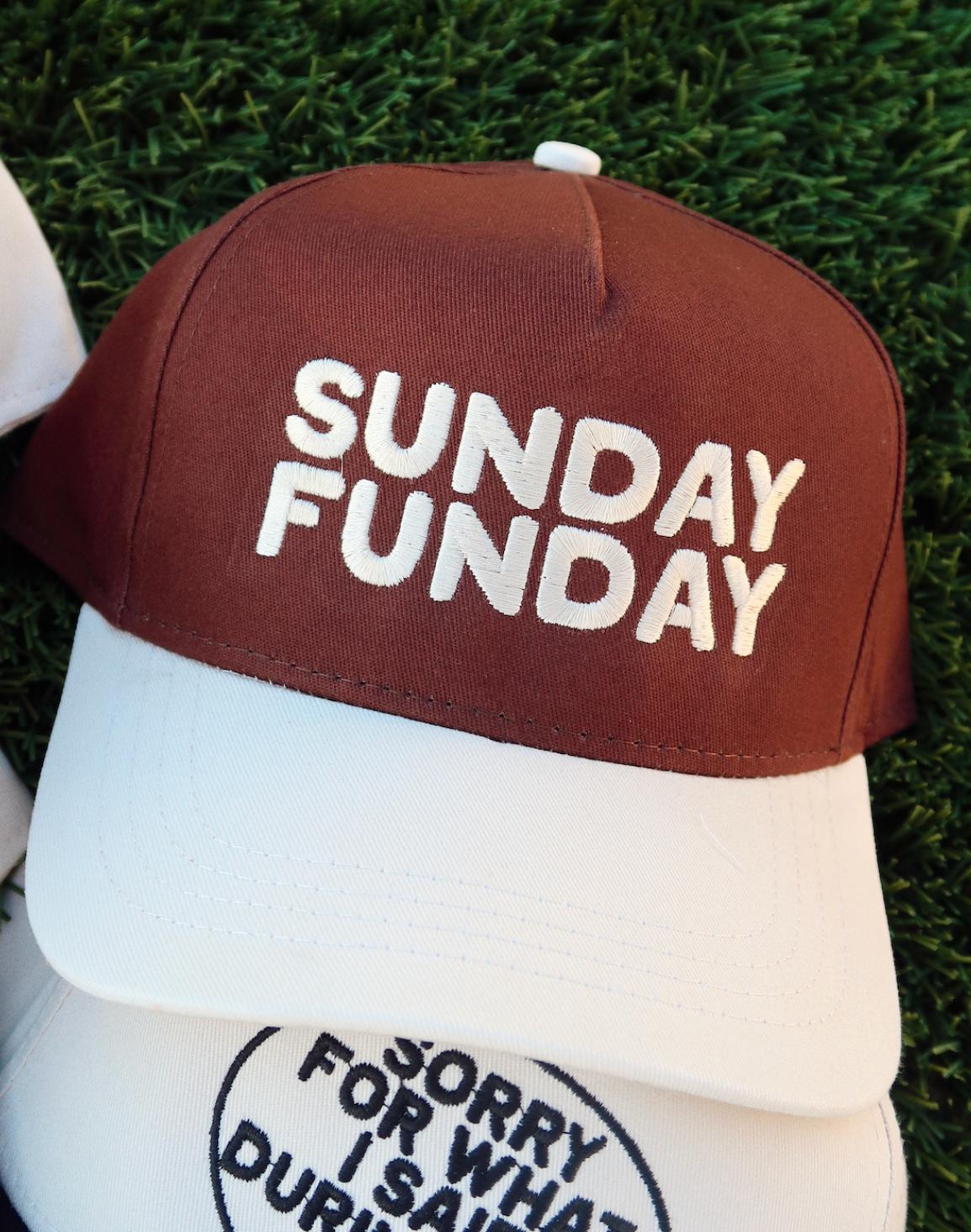 Ruby Moon - Vente Casquette de baseball – femme - Chapeau brodé Sunday Funday - Chapeau de jour de match2