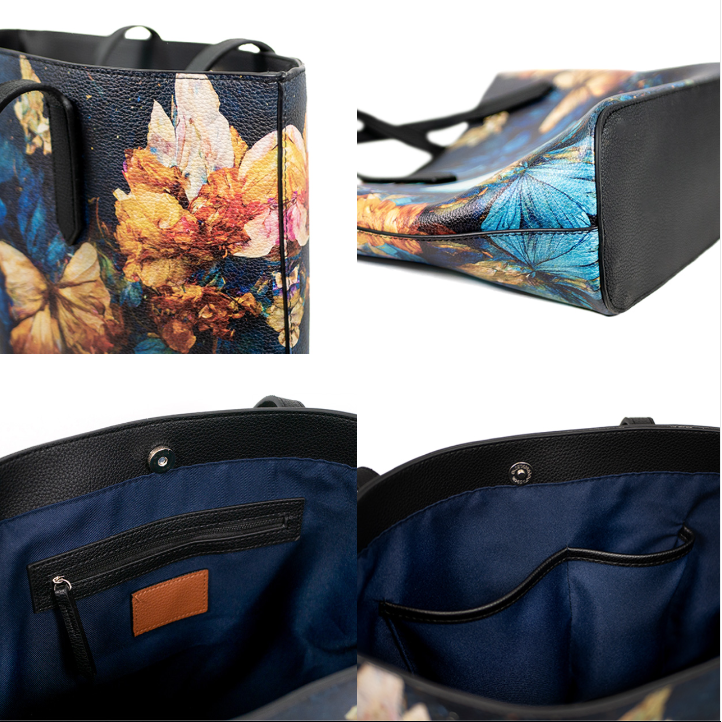 RiverWood Forest - Wholesale Tote Bag - Women's - Irish Jig Pink Clover Vegan Leather Tote Bag Purse4