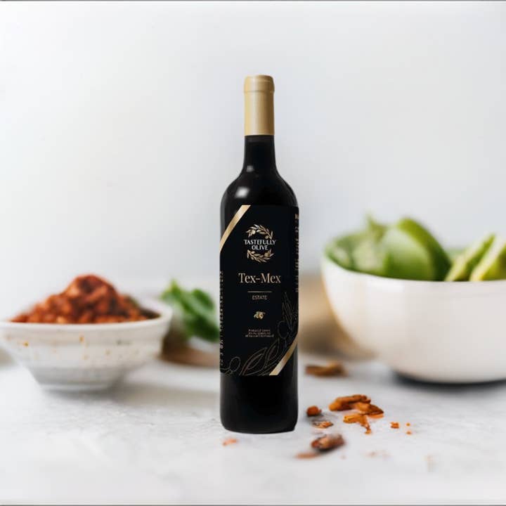 Tex-Mex Seasoning Infused Olive Oil for wholesale by Tastefully Olive
