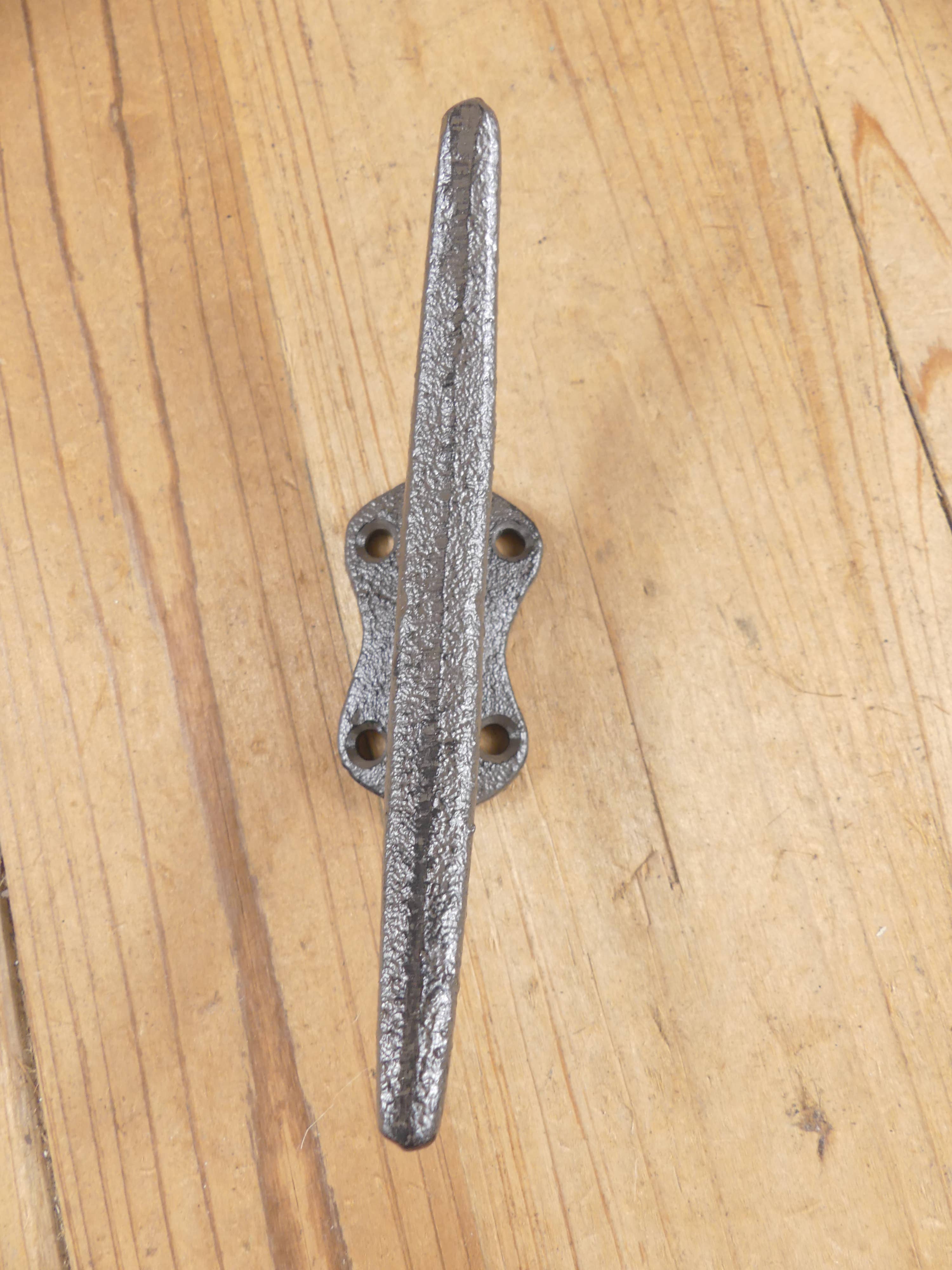 Midwest Craft House - Vente Poignée/bouton - Crochet à taquet rustique, poignée de tiroir/attache de bateau, 5 pouces de long2