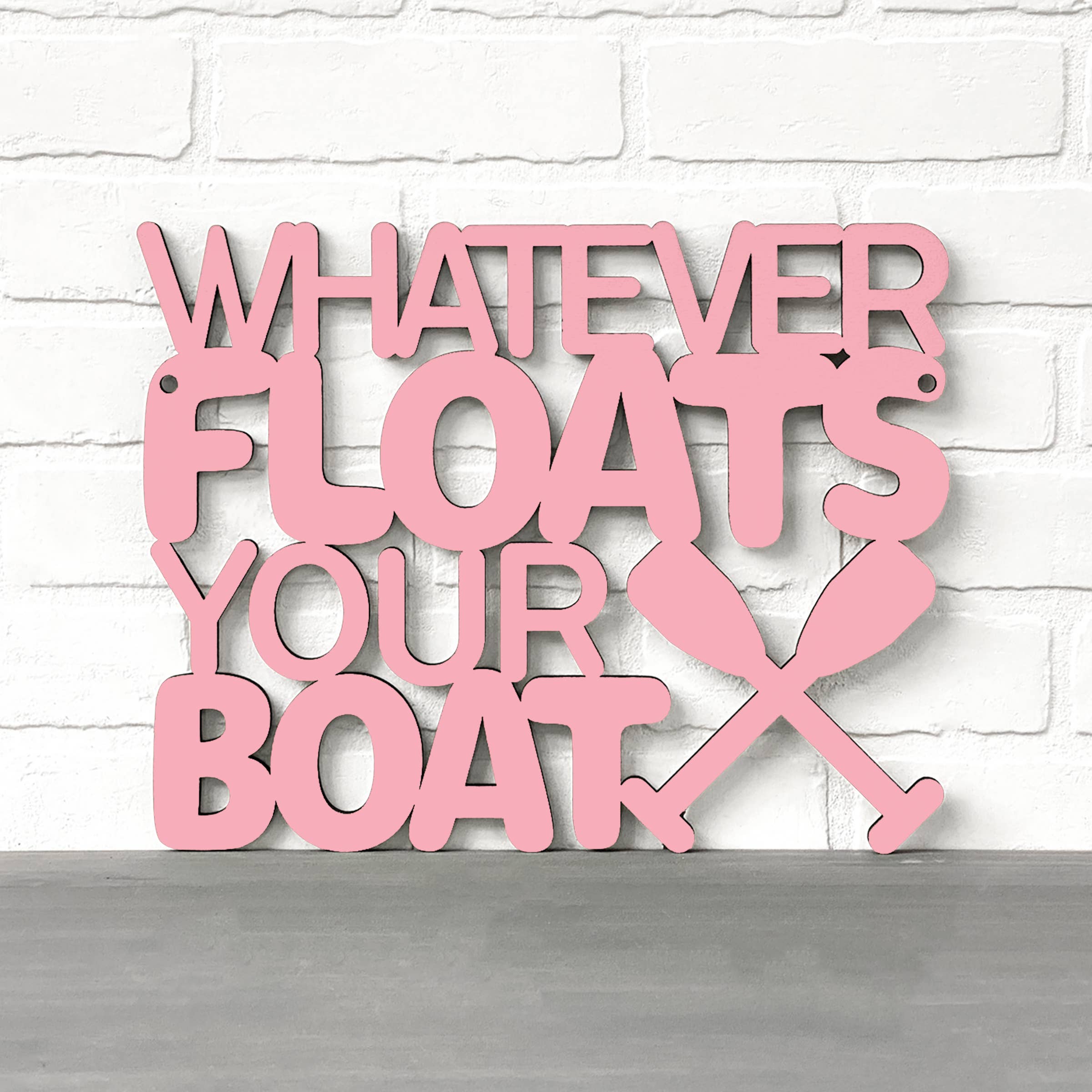 Spunky Fluff - Wholesale Sign - Whatever Floats Your Boat Cute Wood Lake House Decor7