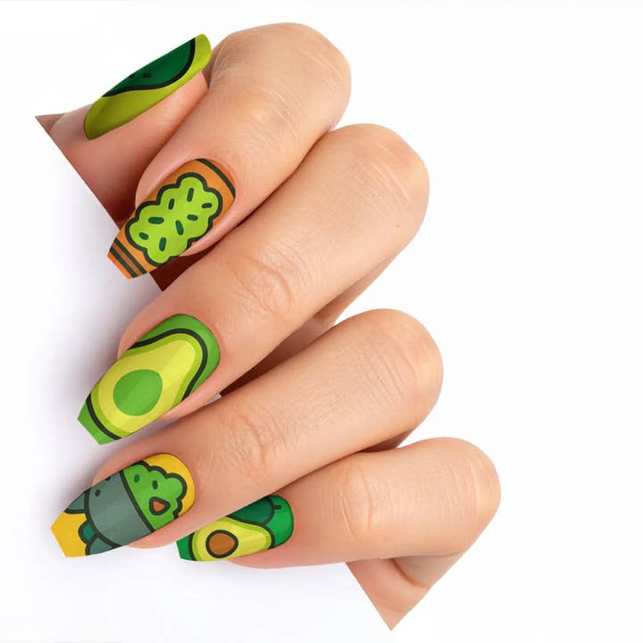 FYNE BODY - Wholesale Press-on/fake nails - AvoChic Sunshine Avocado Press-On Nails37