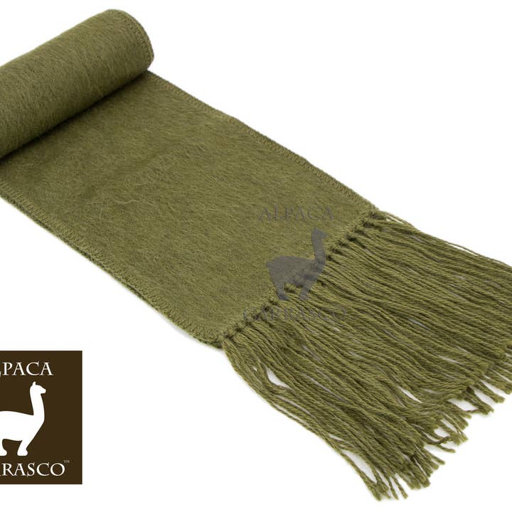 AndeanArt - Wholesale Scarf - Women's - Narrow Alpaca Scarf with Alpaca Figure Label / Tag - Alpaca14