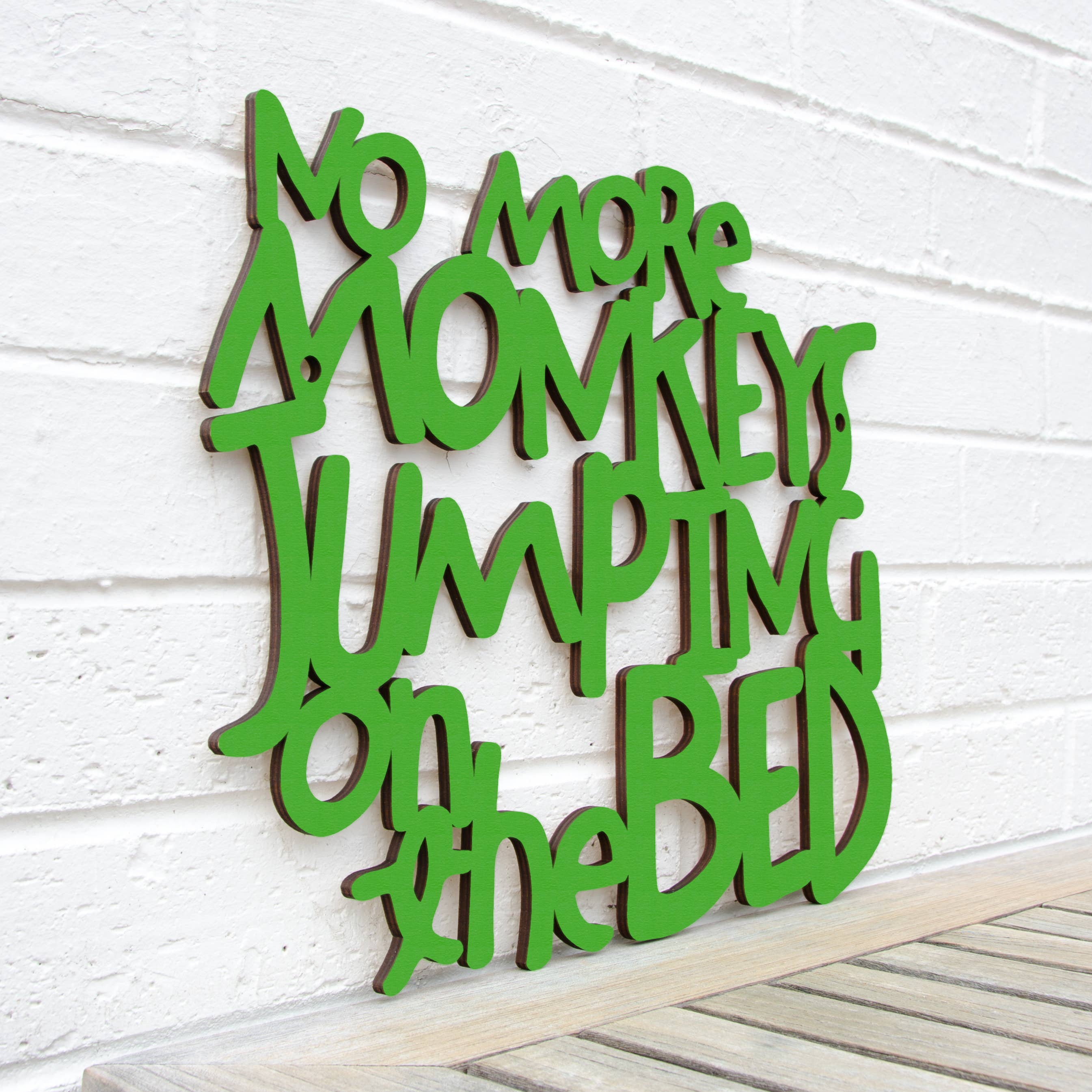 Spunky Fluff - Wholesale Wall Decor - Kids & Baby - No More Monkeys Jumping On The Bed, Kids Playroom Wall Art9