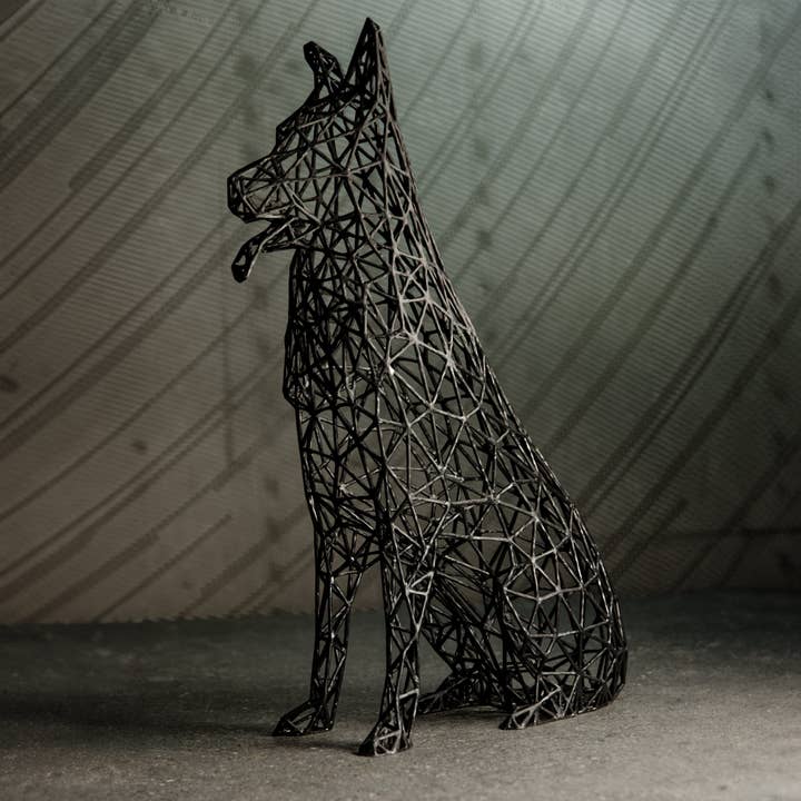 Duitse herdershond sculptuur voor wholesale door 3DOfficeAT