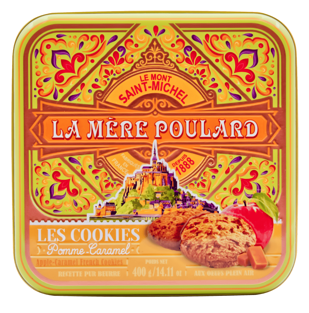 Biscuiterie La Mère Poulard - Wholesale Cookie - MYTHICAL BOX CARAMEL APPLE COOKIES 400G2