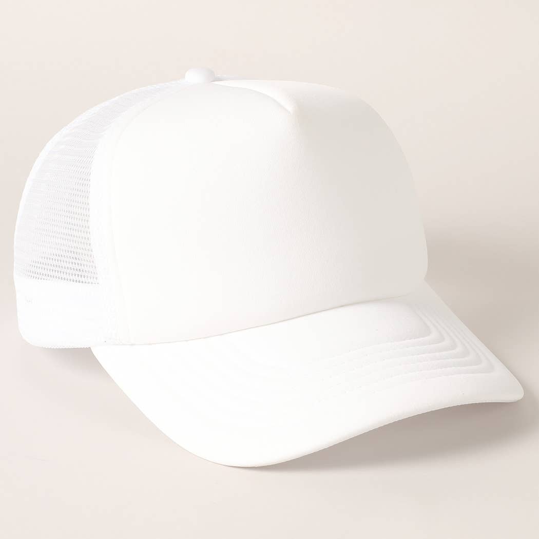 Fashion City - Vendita all'ingrosso Cappellino  da camionista - Unisex - Cappellino trucker con retro in rete e schiuma a tinta unita21