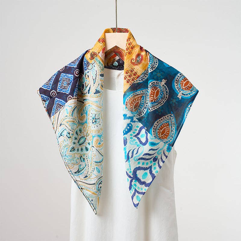 Marayn - Vendita all'ingrosso Sciarpa - Donna - Sciarpa in Misto Seta Leggera Primavera Estate Versatile33