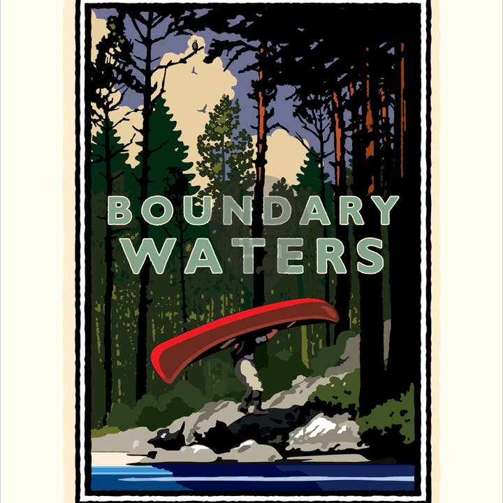 Landmark MN | Boundary Waters Portage Art Print for wholesale by Legendary Landmark Art Prints