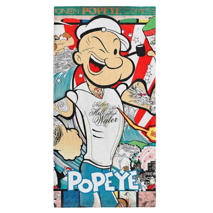 Serviette en microfibre - Exposition d'art Popeye pour la vente par OTSO