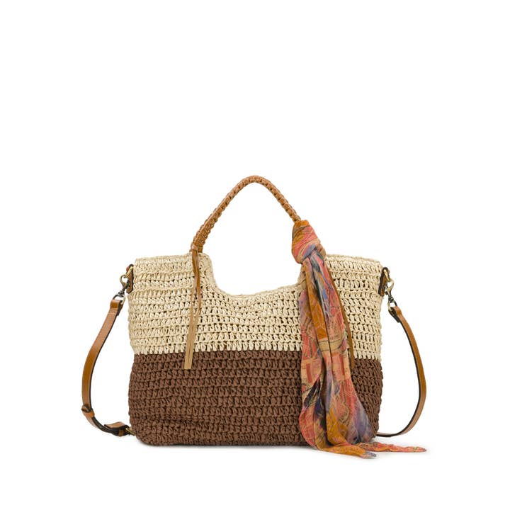 Gabriella Tote with Scarf - Specialty Woven for wholesale by Patricia Nash