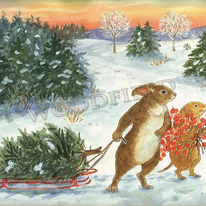 #1754B - Green Gathering Notecard Boxed Set for wholesale by Woodfield Press