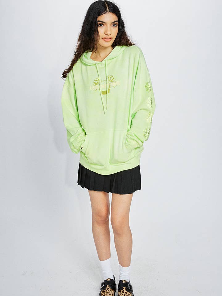 Party Wave Puff Print grafisk pulloverhættetrøje for engroshandel hos Coney Island Picnic