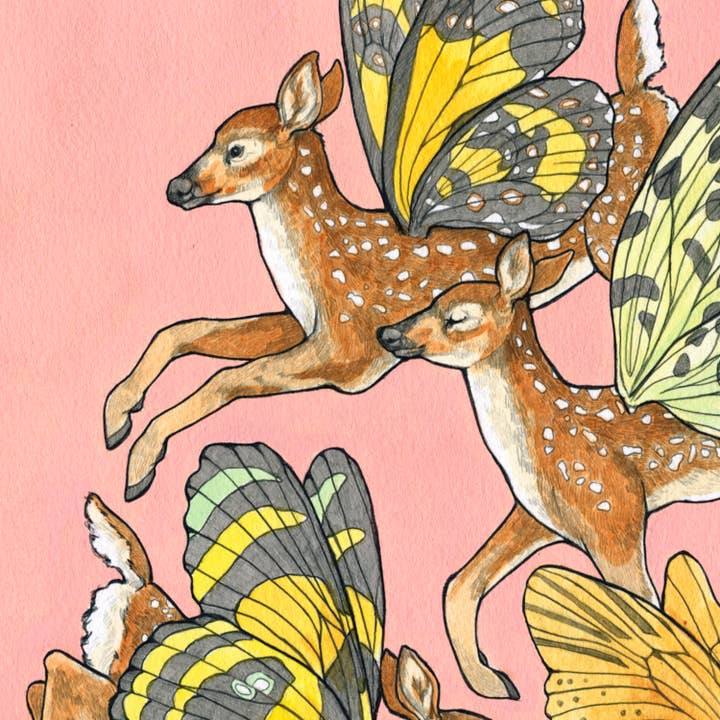 Sarah Draws Things - Wholesale Art Print - Fairy Fawn - 8x10" Archival Print