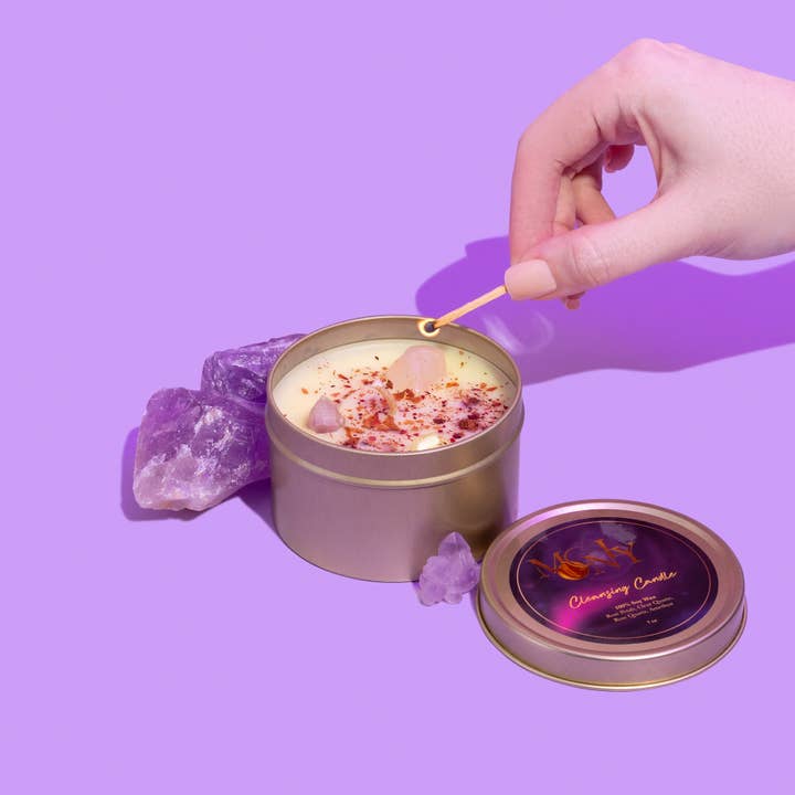 Moonly Crystal Healing Candle💎 for wholesale by Moonly Organics