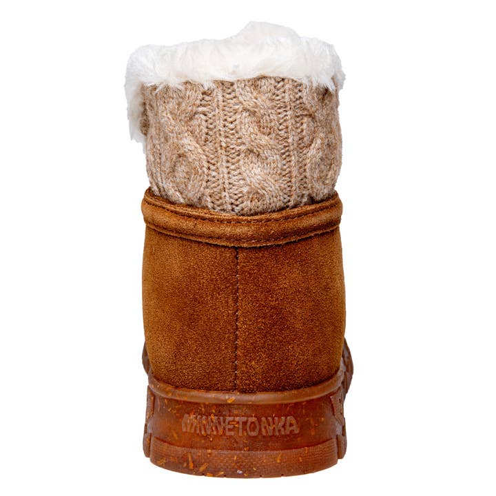 Minnetonka - Wholesale Booties - Women's - Women's Norean Suede Knit Pile Lined Platform Bootie