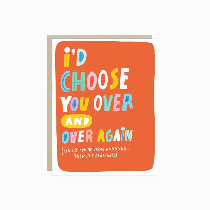 Choose You Anniversary Card for wholesale by Barone and Co.