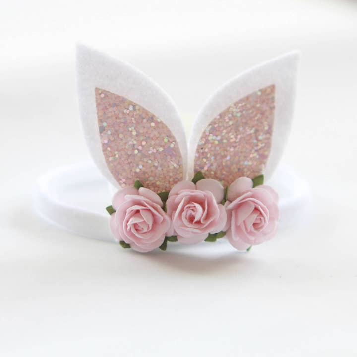 Faixa de Cabelo de Páscoa para Bebé - Faixa de Cabelo com Orelhas de Coelho por atacado de Ava Bowtique