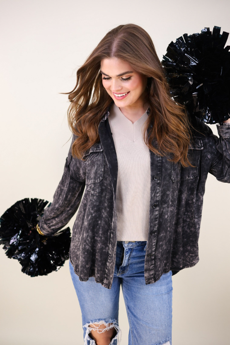 Jess Lea - Wholesale Button Down Shirt - Women's - Dean Button Up Top31