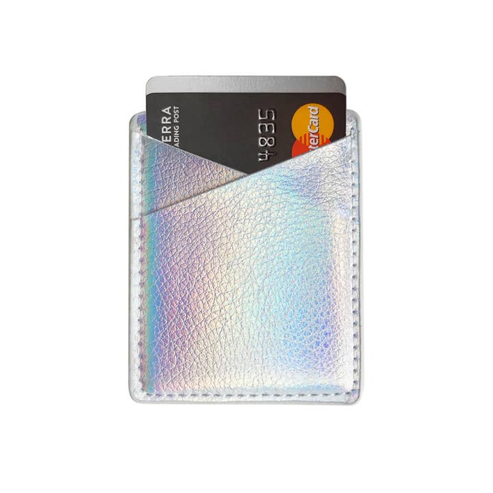 Kiki Jade - Wholesale Phone Wallet - Women's - Holographic Phone Card Holder - Adhesive Phone Wallet
