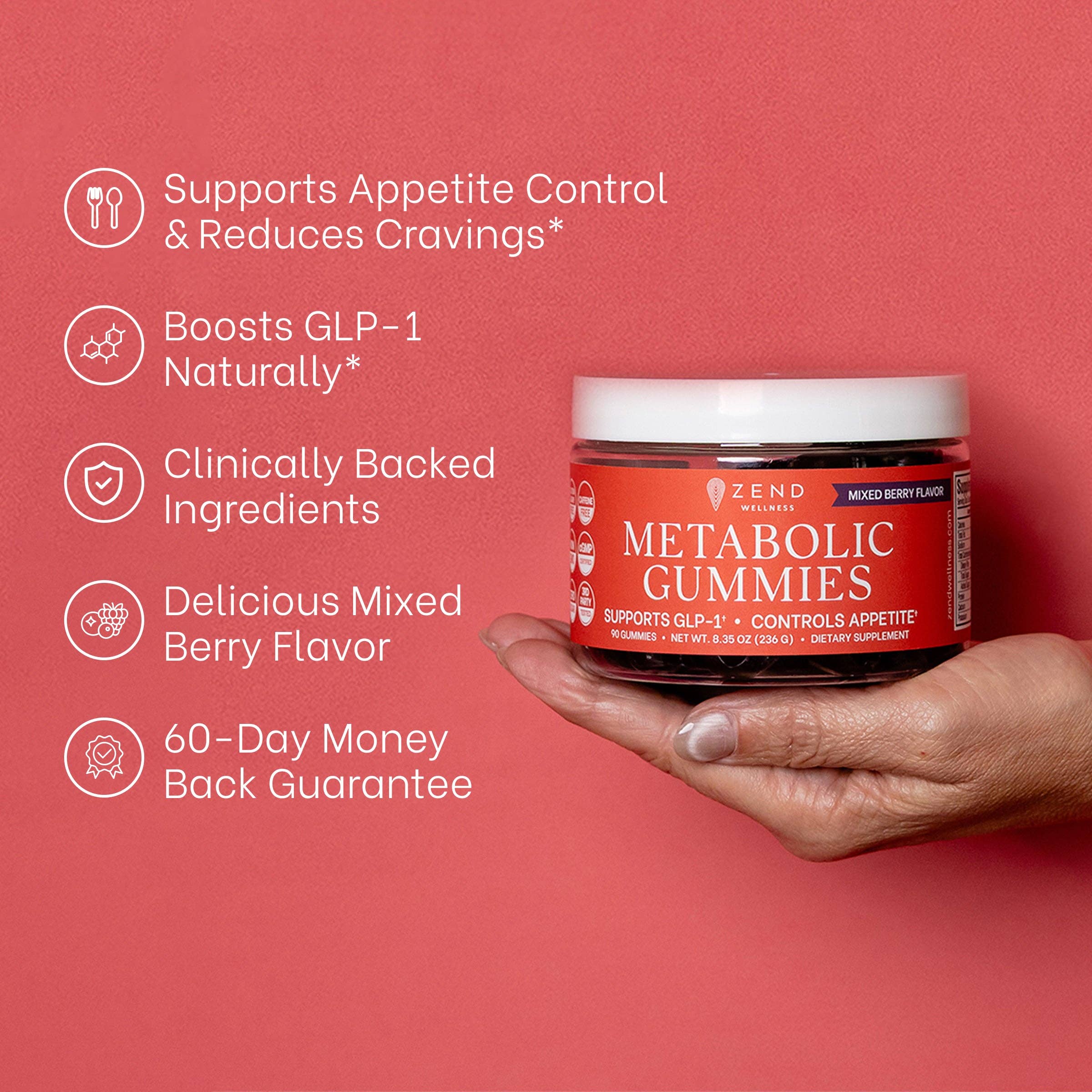 Zend Wellness - Wholesale Oral Supplement/Vitamin - Metabolic Gummies1