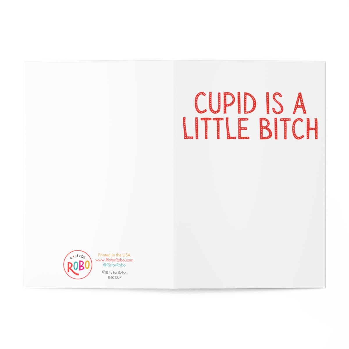 R is for Robo - Wholesale Valentine's Day Card - Funny Anti Valentine's Day Card Funny Galentines Day Card2