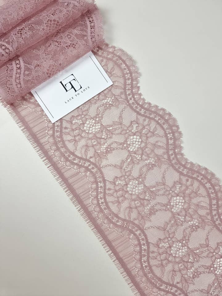 Old Rose Lace Trim & Floral Bridal Lace for wholesale by Lace To Love