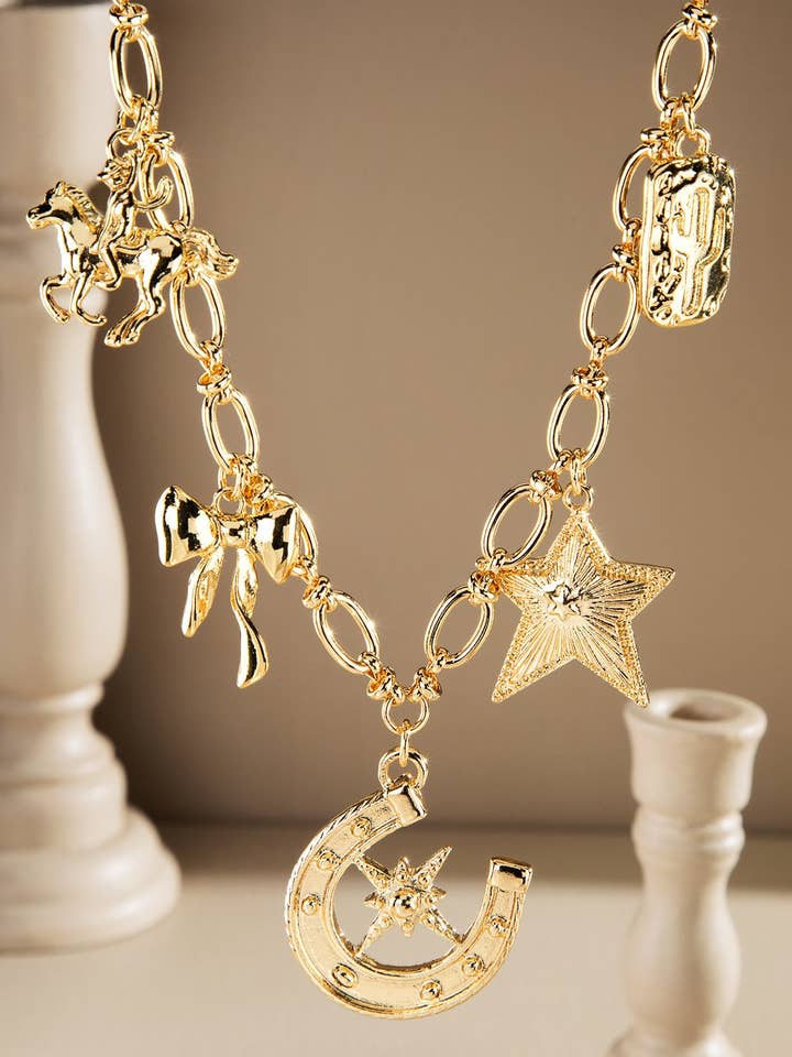 Colar com Pendente de Charme Ocidental por atacado de Urbanista