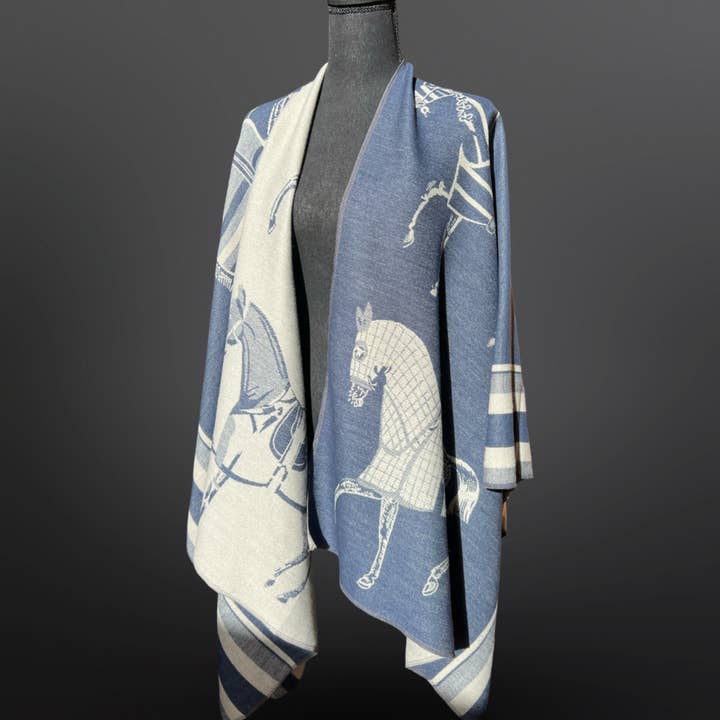 Westrian International - Wholesale Wrap – Women's - Equestrian Horse Blanket Shawl Wrap Scarf4