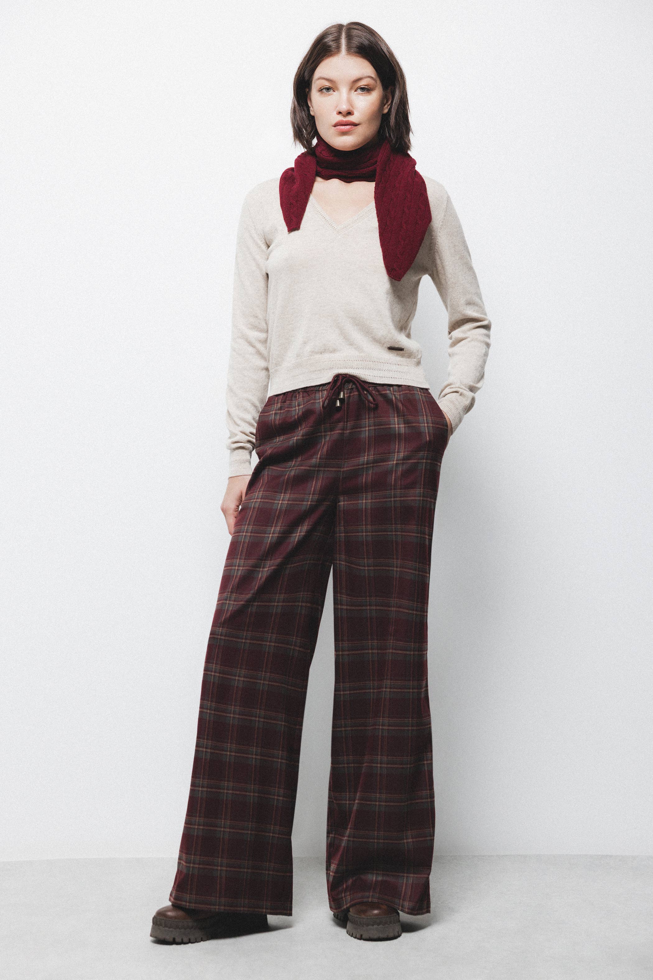 Throttleman - Vendita all'ingrosso Pantalone - Donna - Pantaloni a Quadri (671102-189)0