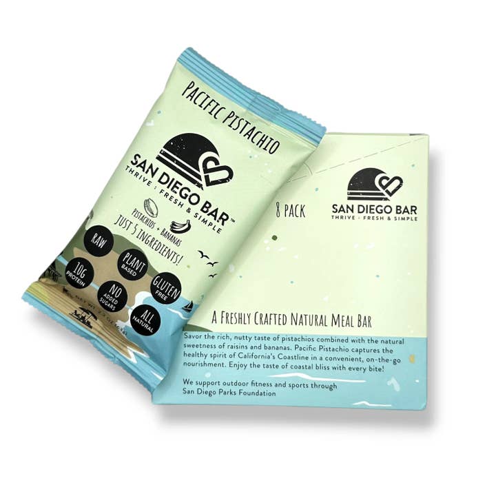 San Diego Bar - Wholesale Snack Bar - San Diego Bar Pacific Pistachio ( $18.00 / 8 Pack )3