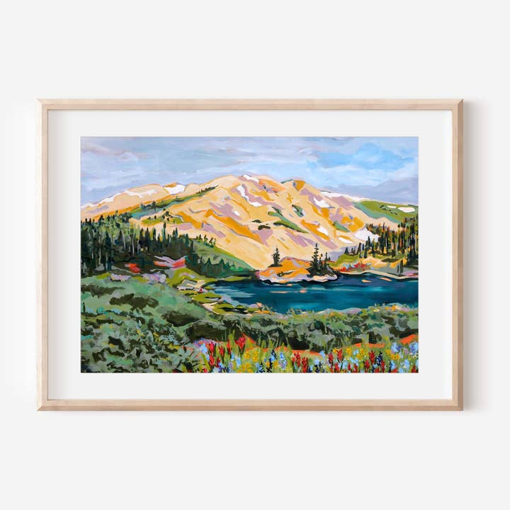 Lost Lake Art Print for wholesale by Kaley Alie Art