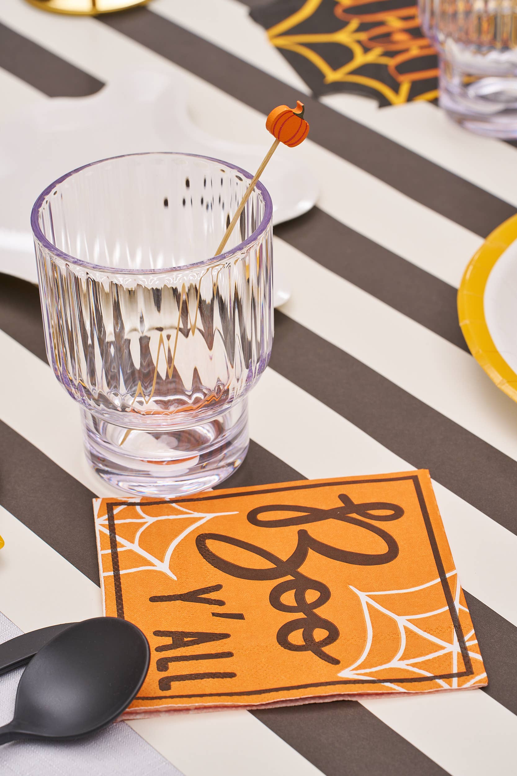 Sophistiplate - Vente Piques à cocktail - Cure-dents Pumpkin Fall Cocktail Party Pick, 30 pouces en bois de guêpe2