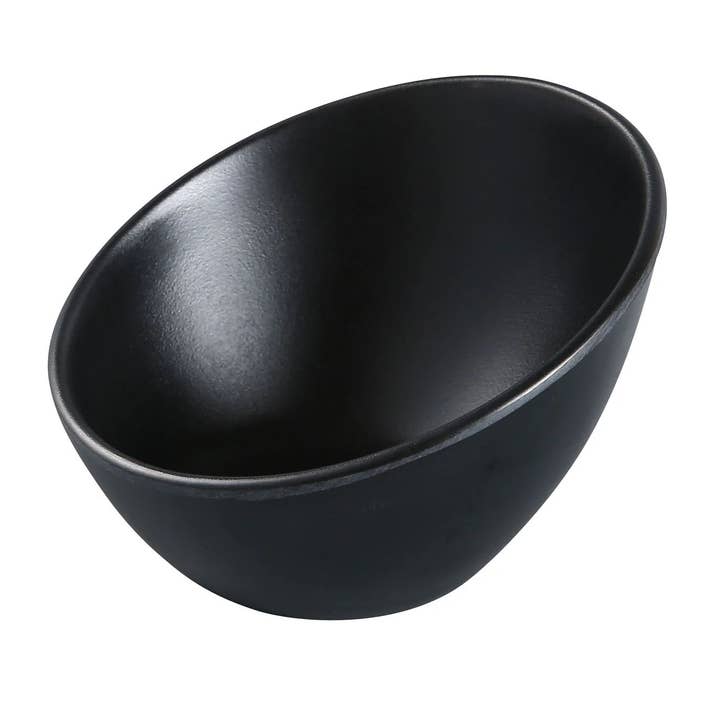 EcoQuality – wholesale Skål – 5" Skål i Genomskinlig Svart Pärla Melamin 5oz