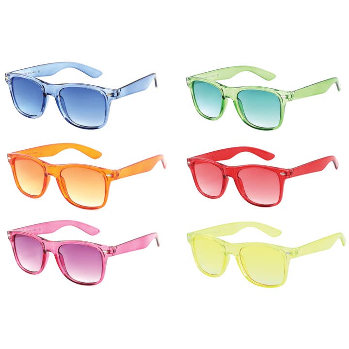 Apollo Eyewear - Wholesale Sunglasses - Women's - Assorted Crystal Frame Sunglasses with Matching Color Lenses