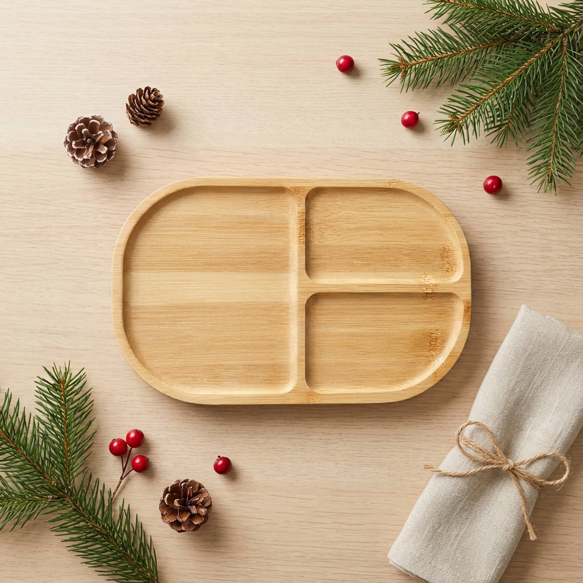 Bamboo Switch - Wholesale Serving Plate - Bamboo Compartment Plate | Dining Gift Bestseller0