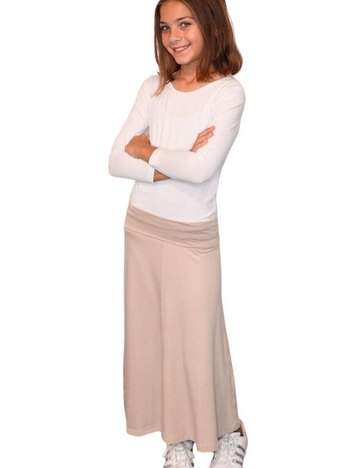 Kosher Casual - Wholesale Skirt - Kids - Maxi Skirt for Girls Flowing A-line14