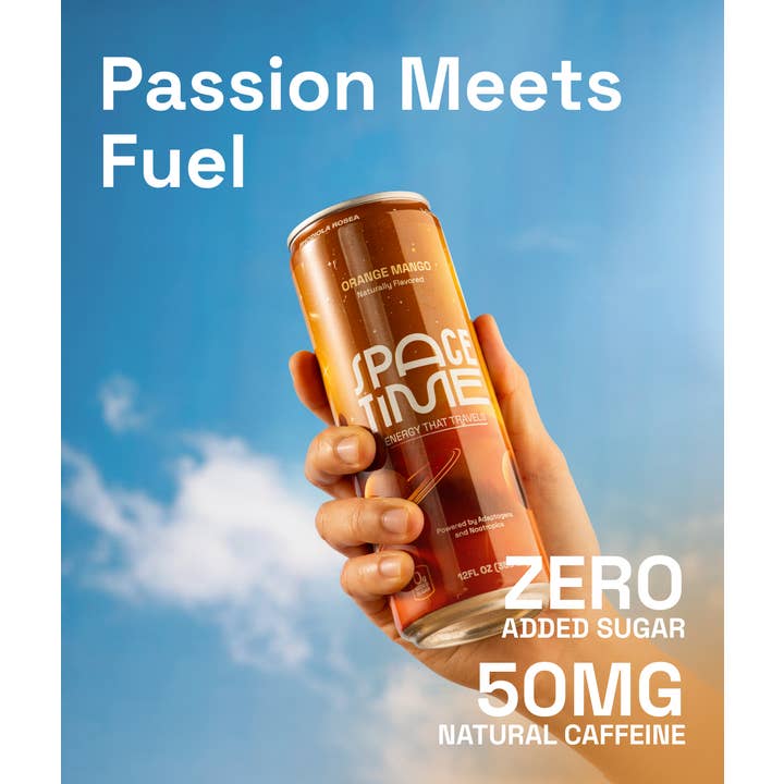 SpaceTime - Wholesale Sports/Energy Drink - ORANGE MANGO - (12 Pack)5