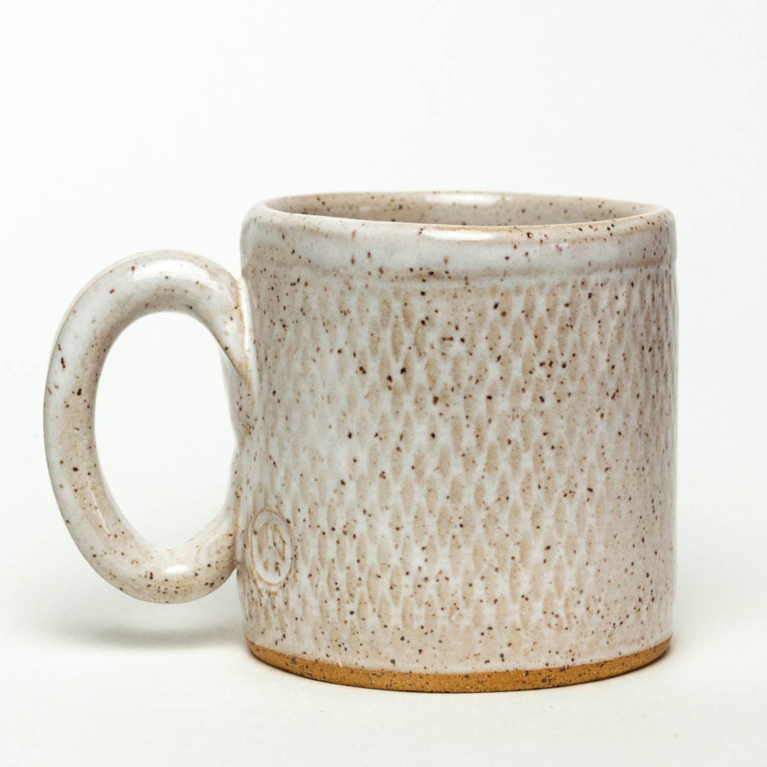 White Squirrel Clayworks - Wholesale Coffee mug - Brown Horse Design Handmade in Ohio, Ceramic White 10 oz Mug2
