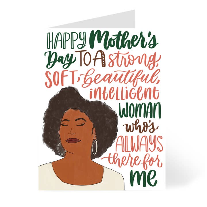 To a Strong Woman | African American Black Mother's Day Card for wholesale by CheerNotes Greeting Cards & Stationery
