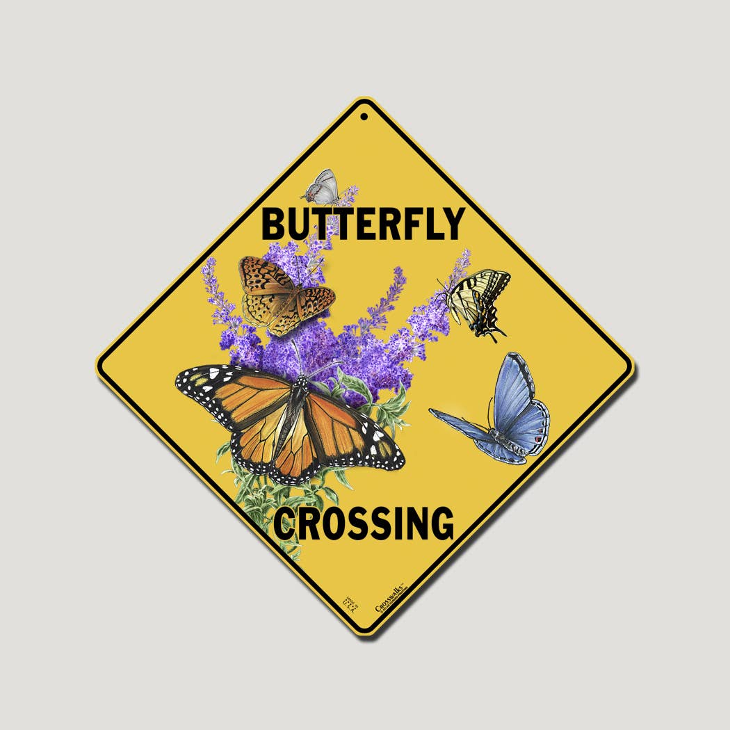 Atlas Screen Printing - Wholesale Sign - Butterfly Garden 12" x 12" Aluminum Sign
