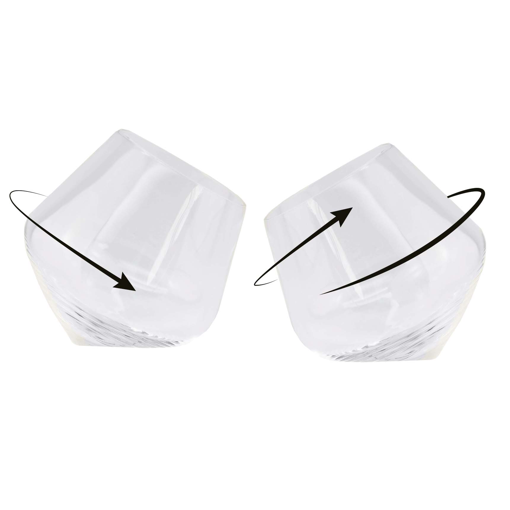 MAGS - Wholesale Cocktail/Liquor Glass - Rolling whiskey glasses, round, set of 21