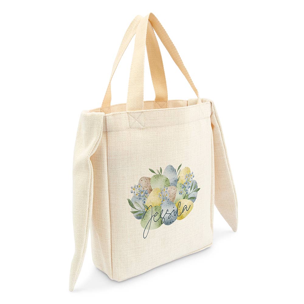 Weddingstar Inc. - Wholesale Draagtas - Dames - Gepersonaliseerde stoffen paastas met konijnenoren - paaseieren1